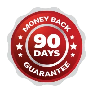 Selo de garantia de 90 dias de satisfação